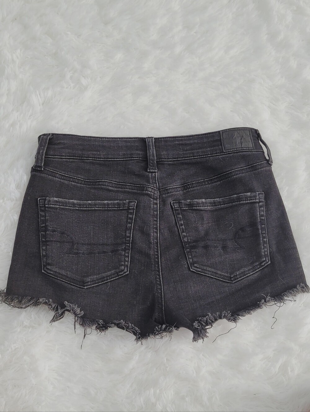 Distressed Black Jean Shorts | Size 4 | American Eagle Outfitters - Picture 5 of 6